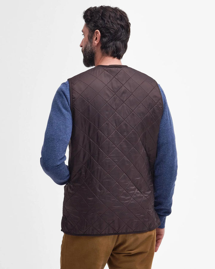 Barbour Men's Polarquilt Zip-In Liner: Dark Brown