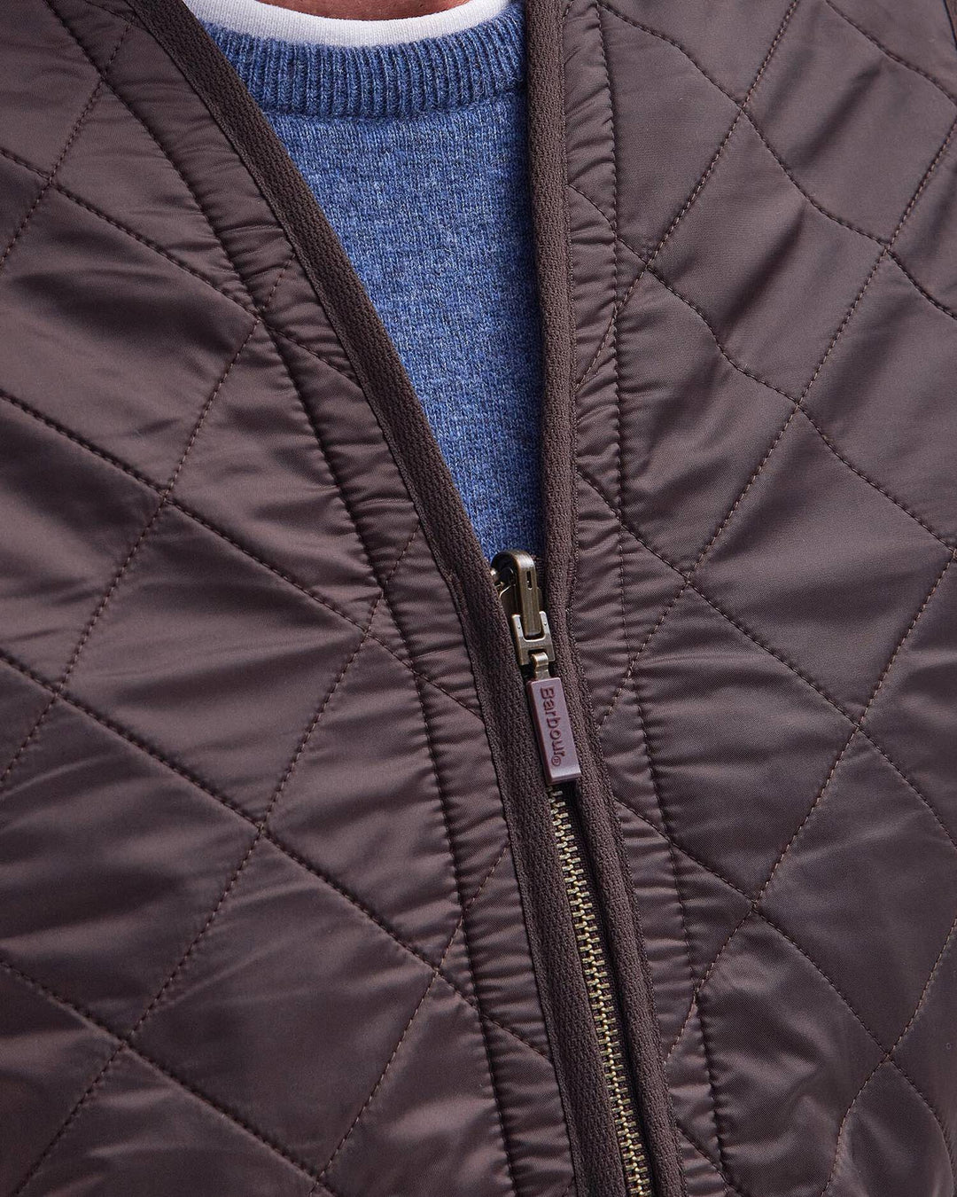 Barbour Men's Polarquilt Zip-In Liner: Dark Brown