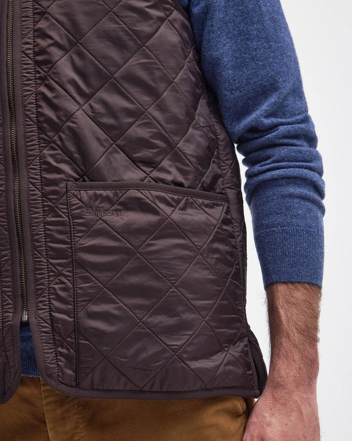 Barbour Men's Polarquilt Zip-In Liner: Dark Brown
