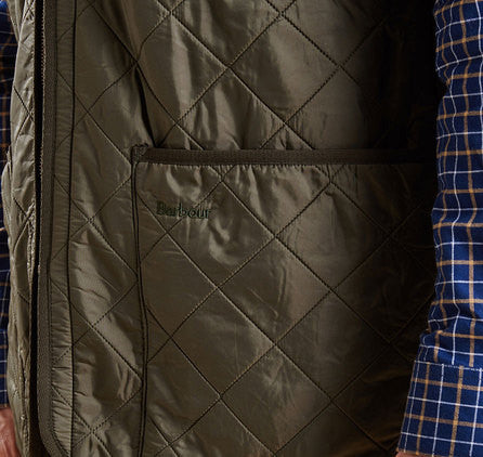 Barbour Mens PolarQuilt Waistcoat/Liner - Olive