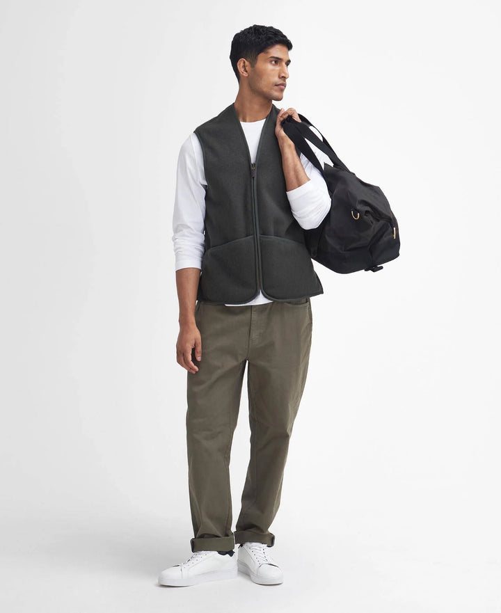 Barbour Warm Pile Zip-In Liner: Sage