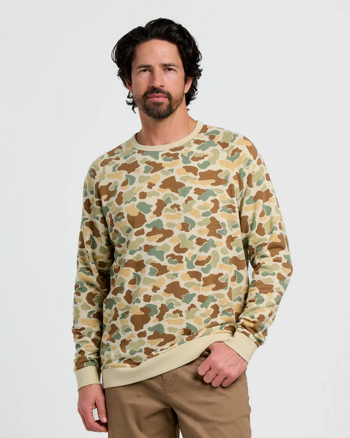 Free Fly Men's Bamboo Lightweight Fleece Crew: Vintage Camo