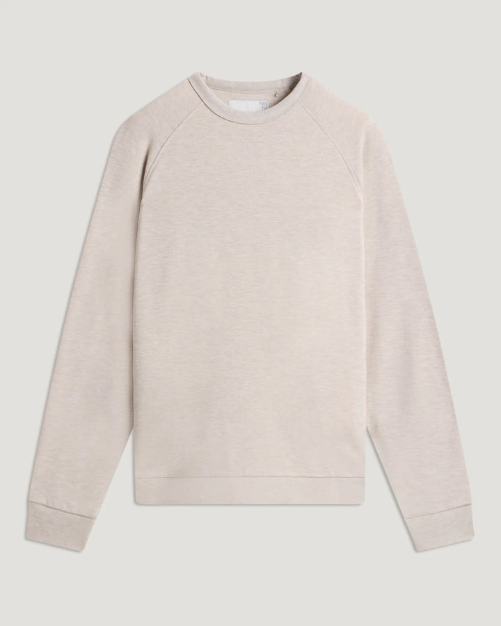 Free Fly Men's Bamboo Lightweight Fleece Crew: Heather Desert Tan