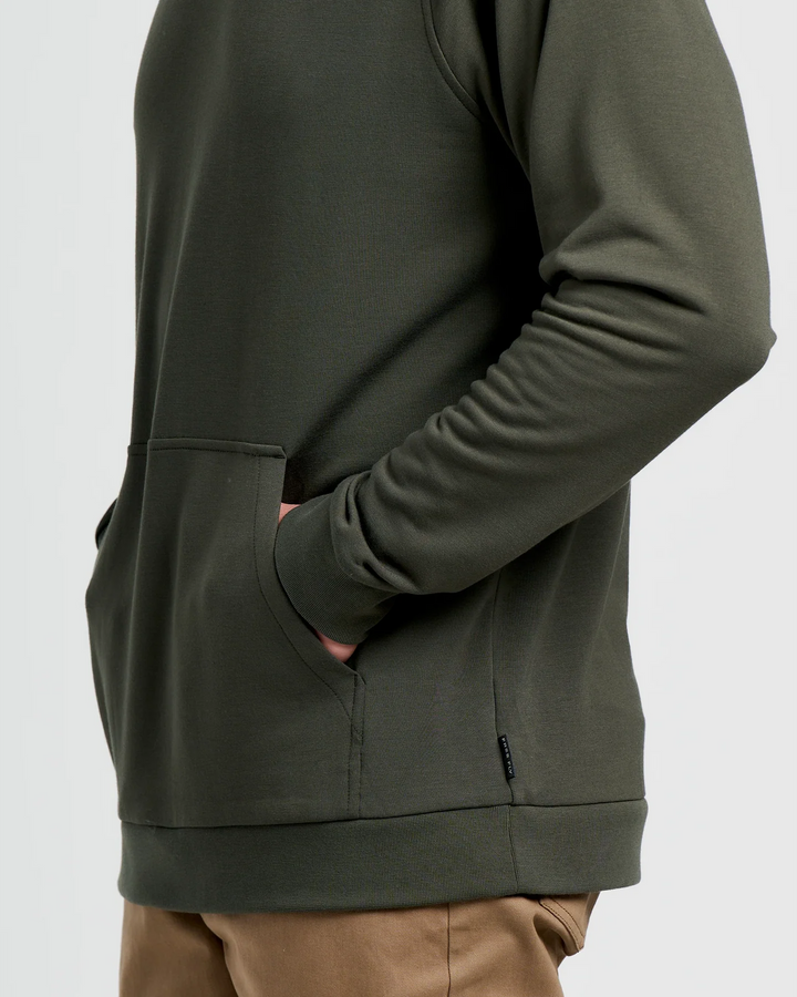 Free Fly Men's Bamboo Lightweight Fleece Hoodie: Dark Forest