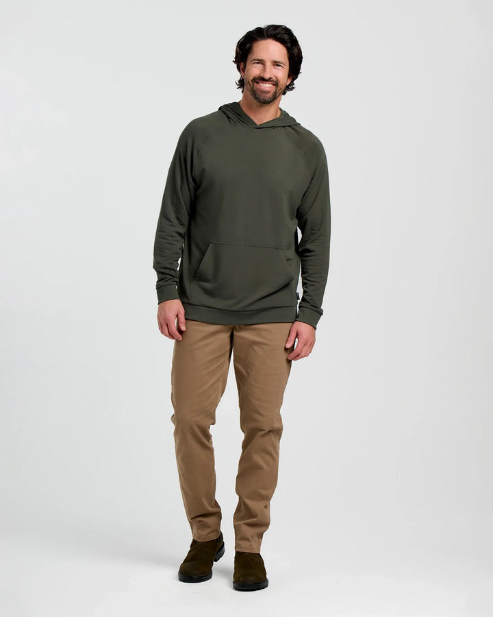 Free Fly Men's Bamboo Lightweight Fleece Hoodie: Dark Forest