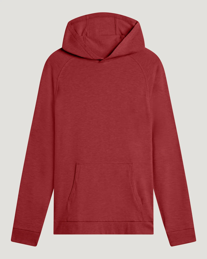 Free Fly Men's Bamboo Lightweight Fleece Hoodie: Red Currant
