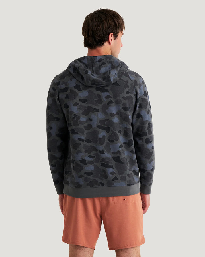 Free Fly Men's Bamboo Lightweight Fleece Hoodie: Vintage Camo Black