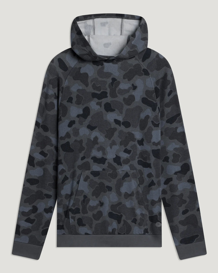 Free Fly Men's Bamboo Lightweight Fleece Hoodie: Vintage Camo Black