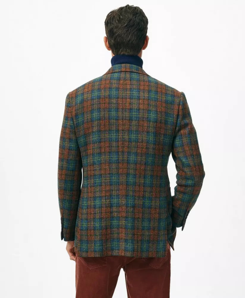 Brooks Brothers Classic Fit Sport Coat in Plaid Shetland Wool Tweed