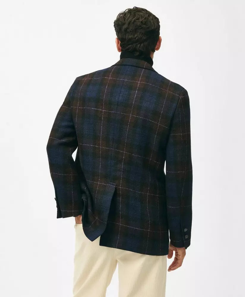 Brooks Brothers 1818 No. 1 Sack Sport Coat in Checked Harris Tweed: Multi