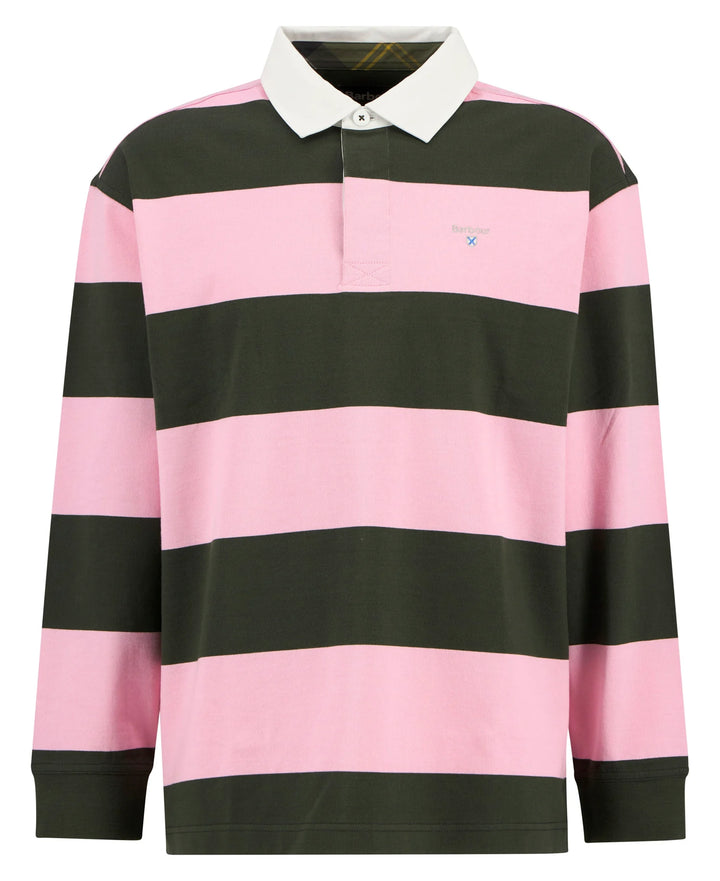 Barbour Men's Broome Rugby Shirt: Pink