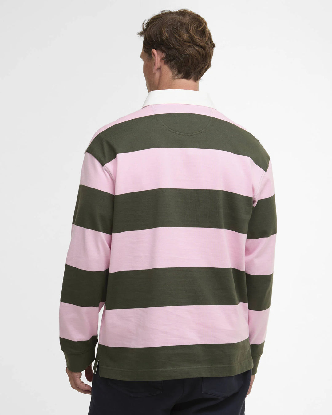 Barbour Men's Broome Rugby Shirt: Pink