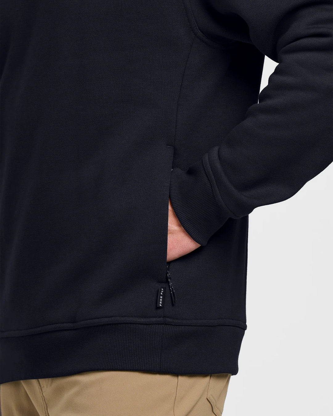 Free Fly Men's Bamboo Northcoast Fleece Crew: Black