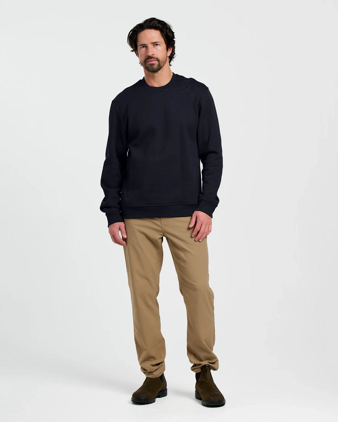 Free Fly Men's Bamboo Northcoast Fleece Crew: Black