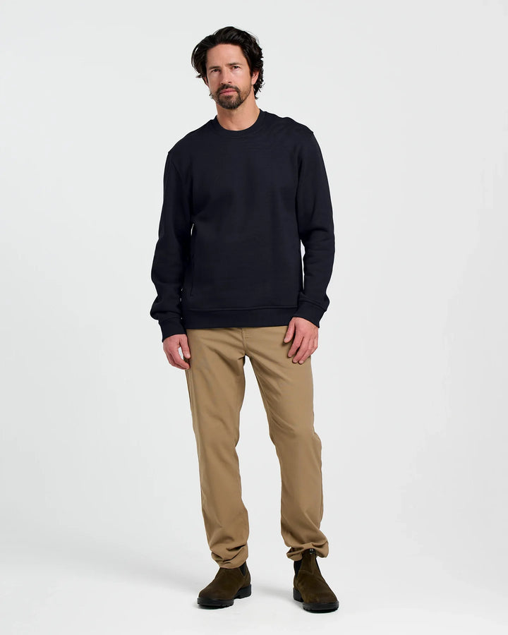 Free Fly Men's Bamboo Northcoast Fleece Crew: Black
