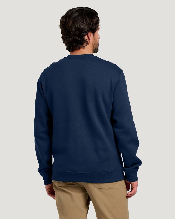 Free Fly Men's Bamboo Northcoast Fleece Crew: True Navy