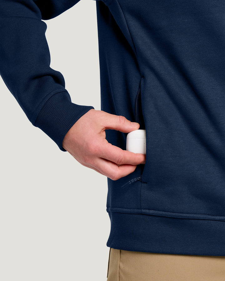 Free Fly Men's Bamboo Northcoast Fleece Crew: True Navy