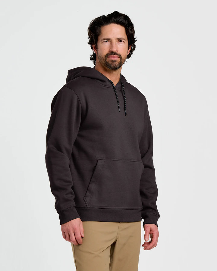 Free Fly Men's Bamboo Northcoast Fleece Pullover Hoodie: Black