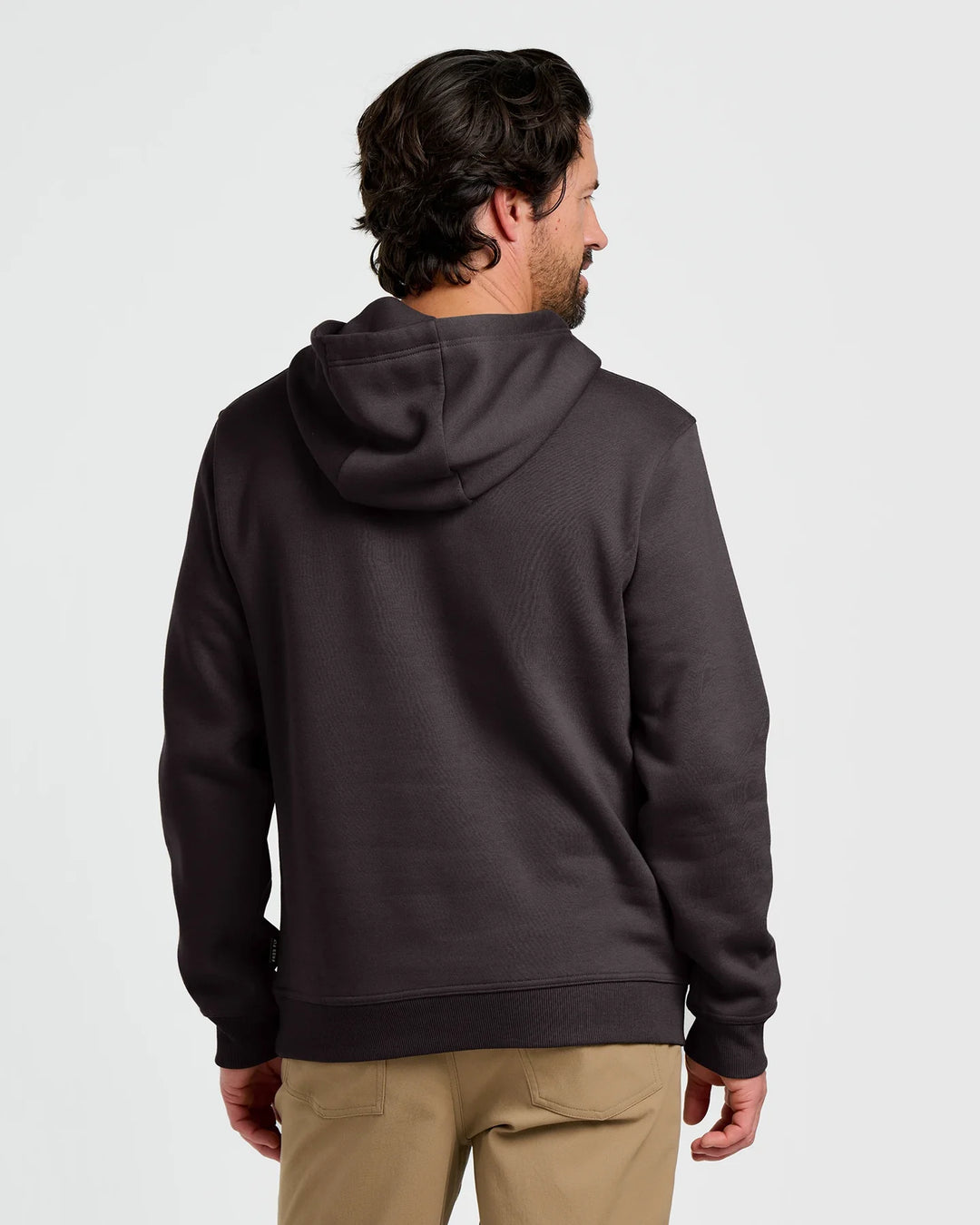 Free Fly Men's Bamboo Northcoast Fleece Pullover Hoodie: Black