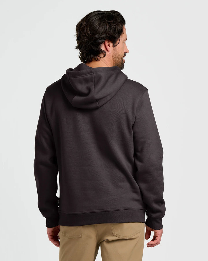 Free Fly Men's Bamboo Northcoast Fleece Pullover Hoodie: Black