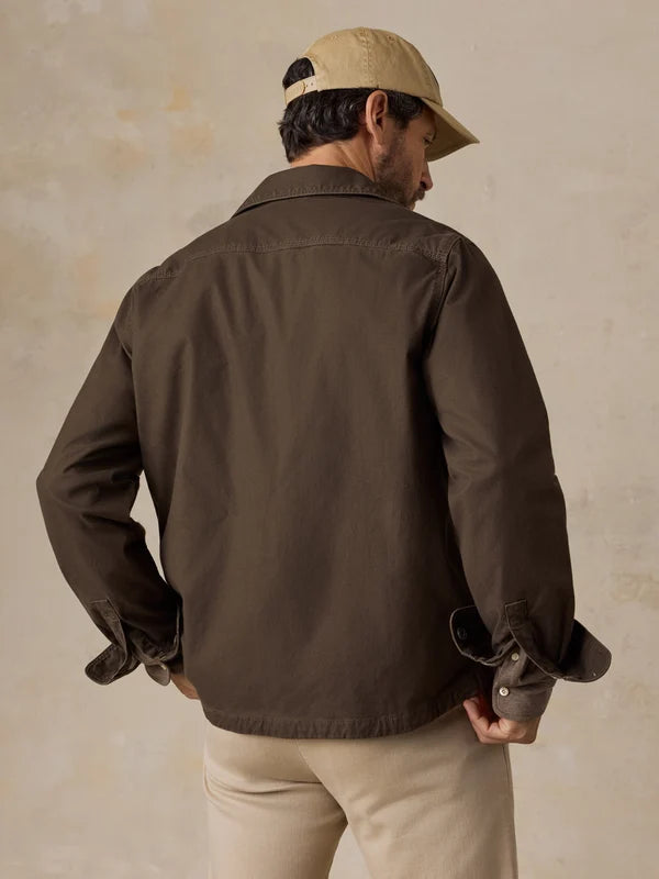 Faherty Stretch Blanket Lined CPO: Coast Brown