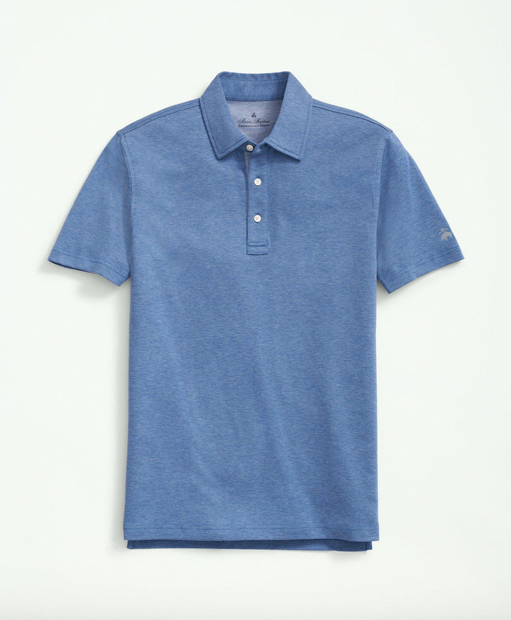 Brooks Brothers Performance Series Supima® Cotton Jersey Polo Shirt: Blue Heather