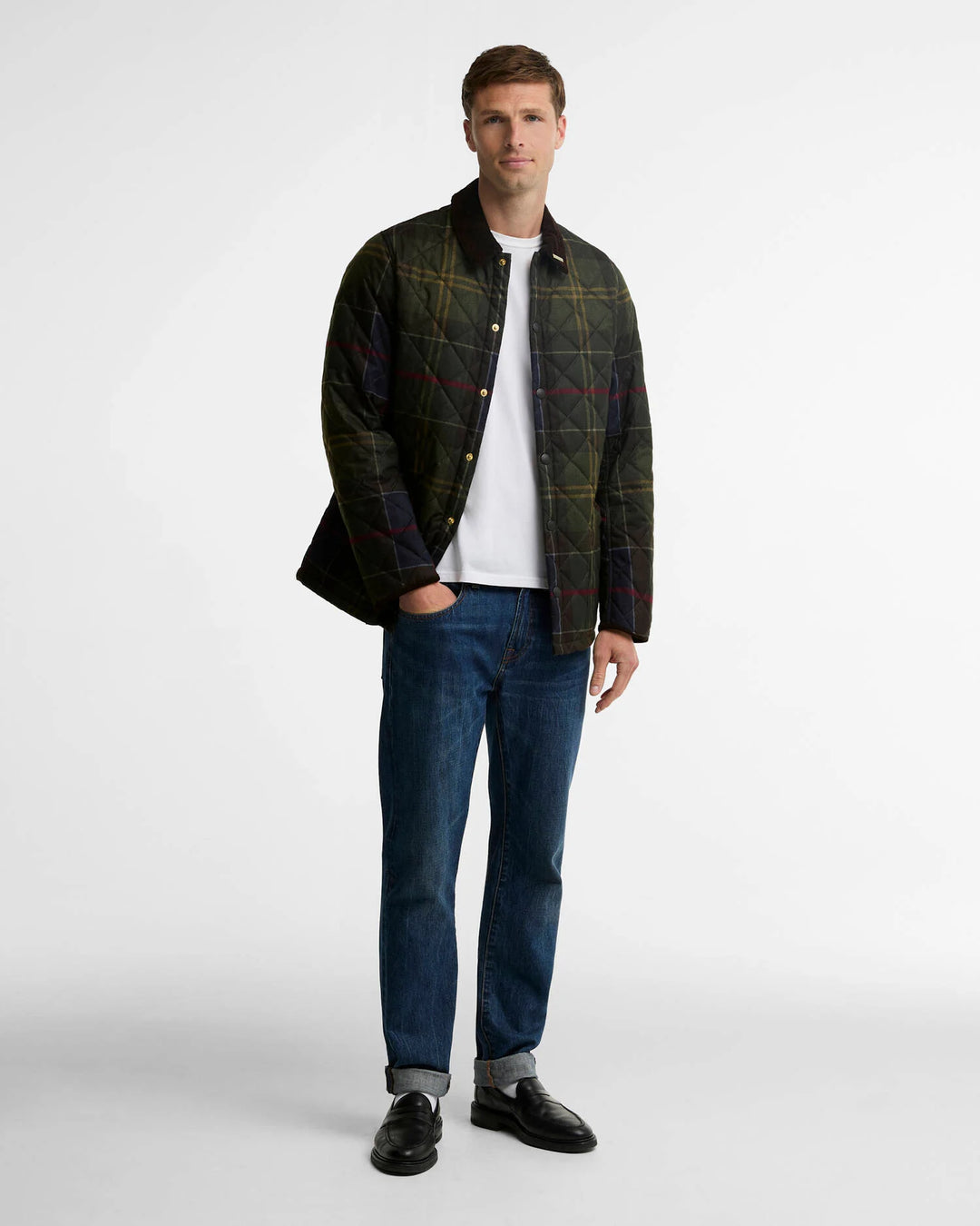 Barbour Icons Tartan Heritage Liddesdale Quilted Jacket: Classic Tartan