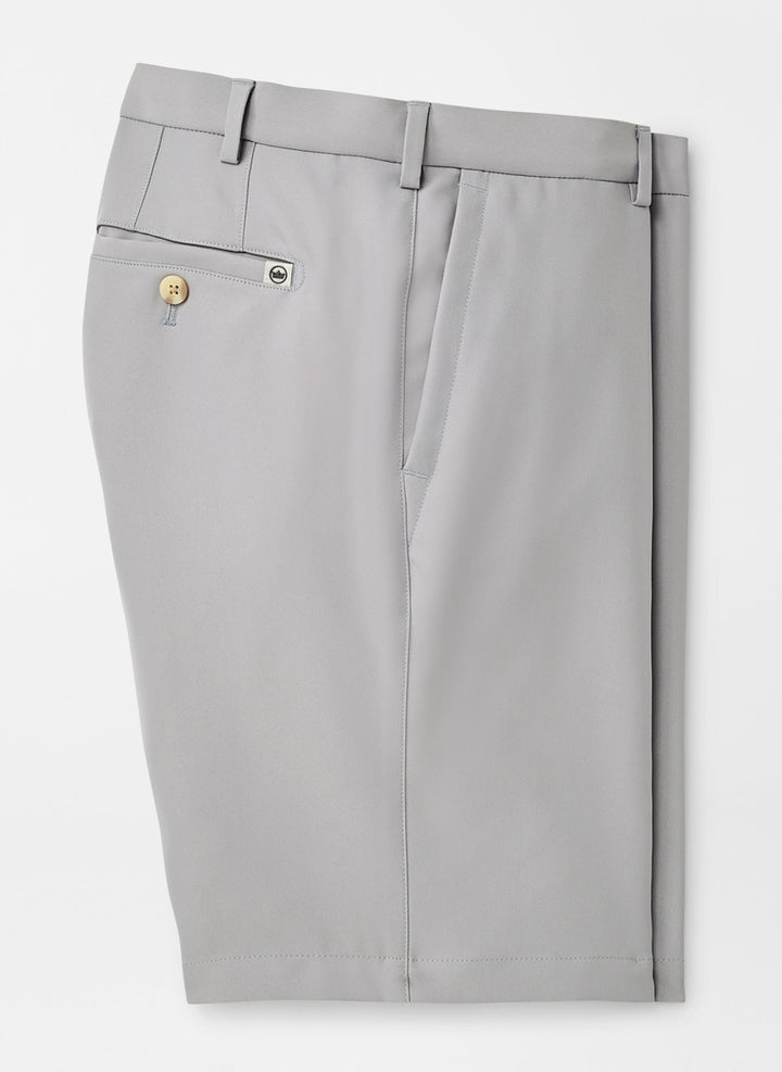 Peter Millar High Drape Performance Salem Short: Gale Grey