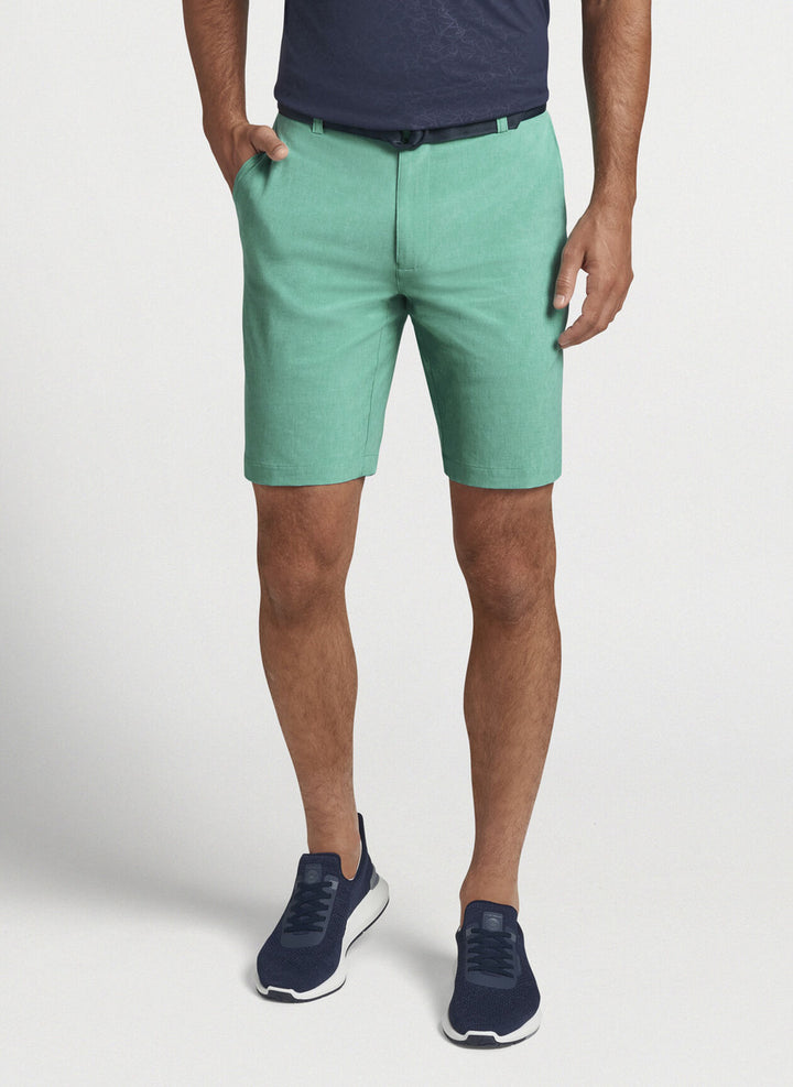 Peter Millar Shackleford Performance Hybrid Short: Rainforest