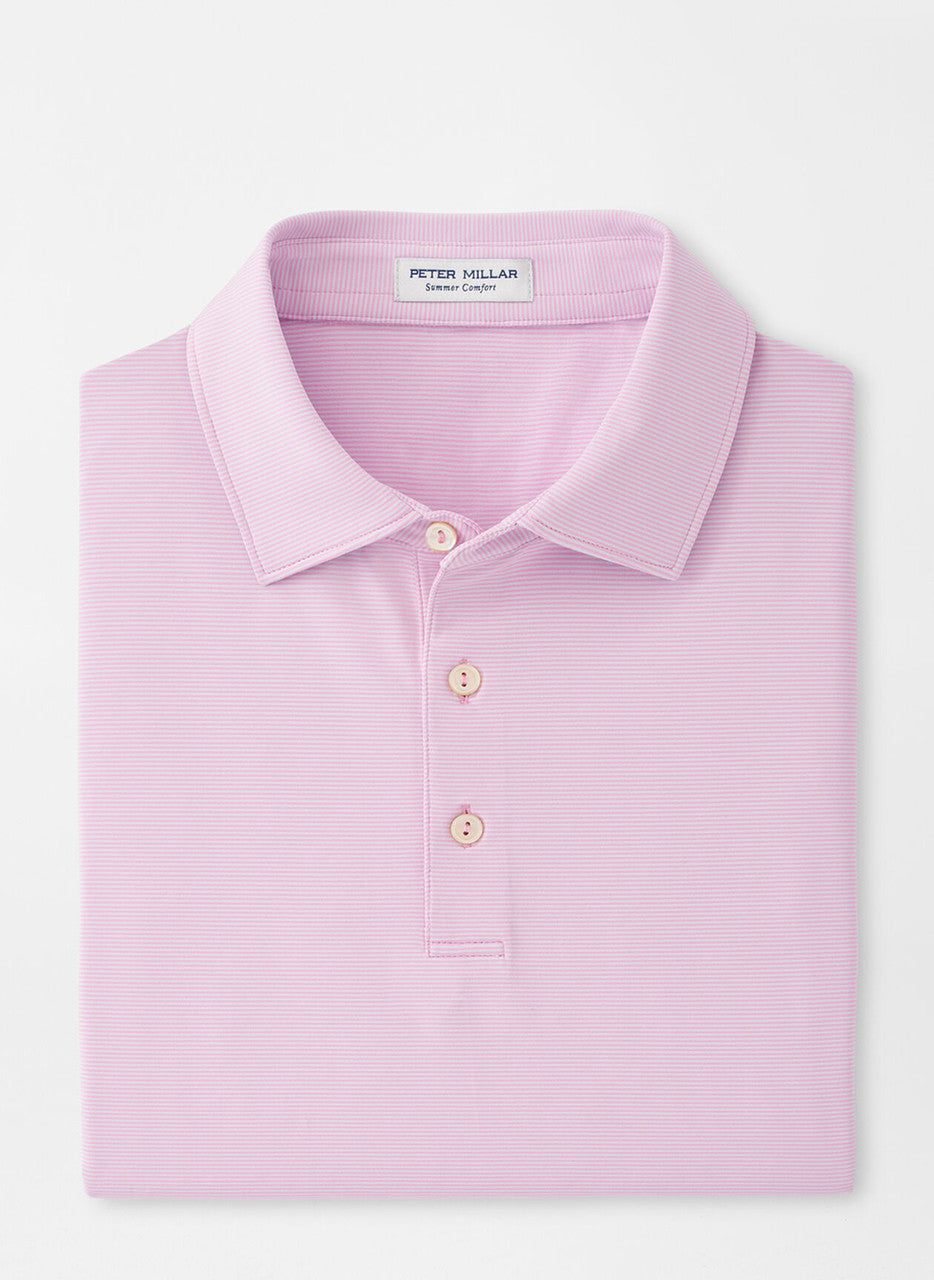 Peter Millar Jubilee Performance Jersey Polo: Bloom - Pimento Cheese Logo