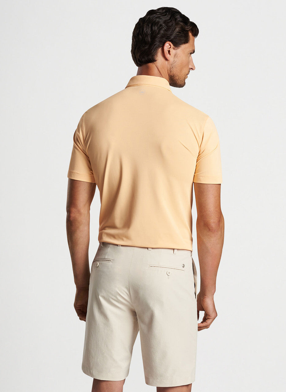 Peter Millar Crown Crafted Soul Performance Mesh Polo: Orange Sorbet