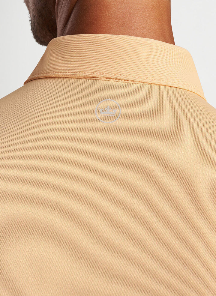 Peter Millar Crown Crafted Soul Performance Mesh Polo: Orange Sorbet