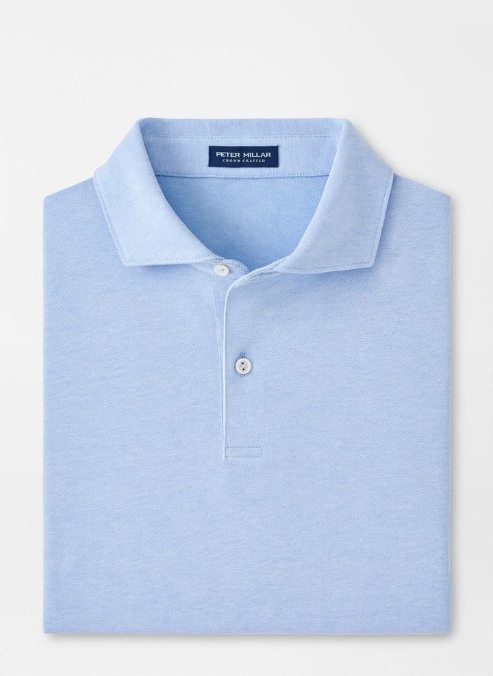 Peter Millar Crown Crafted Albatross Cotton Blend Piqué Polo: Regatta Blue