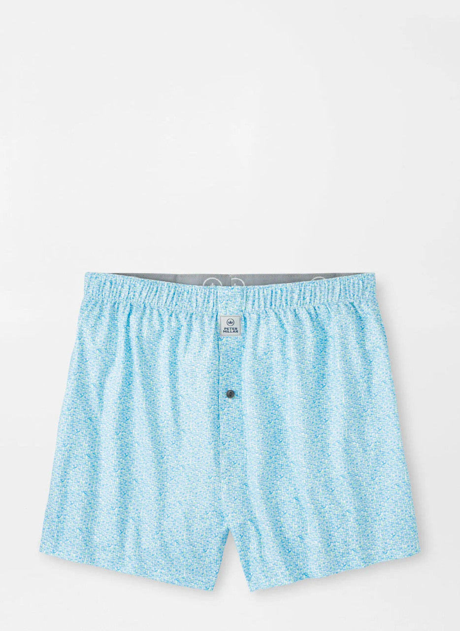 Peter Millar Mezcal Performance Boxer Short: White