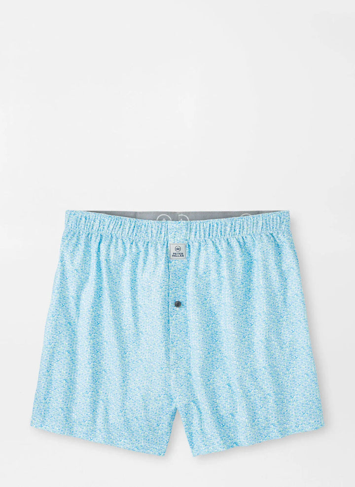 Peter Millar Mezcal Performance Boxer Short: White