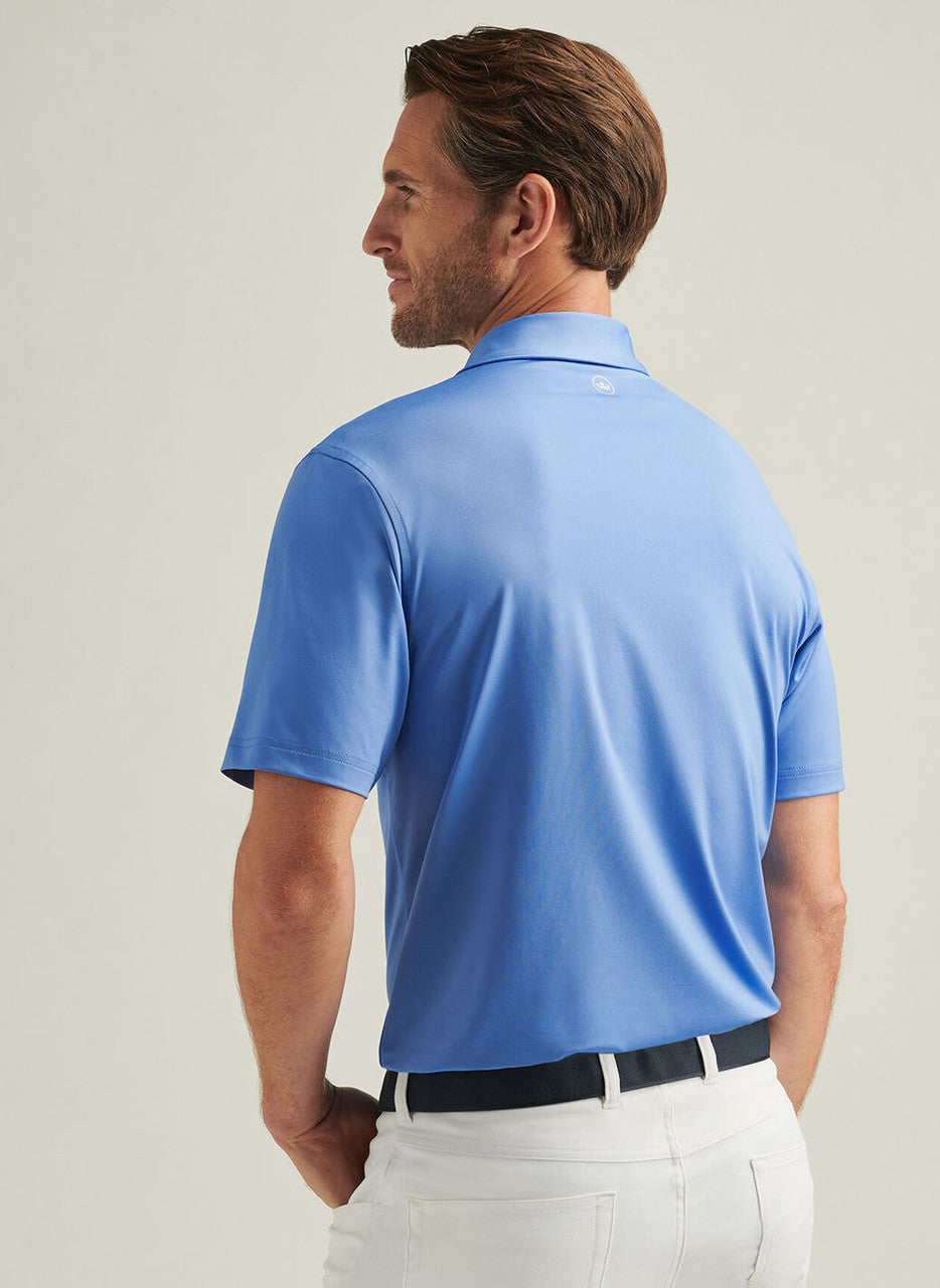 Peter Millar Solid Performance Jersey Polo: Blue Sea