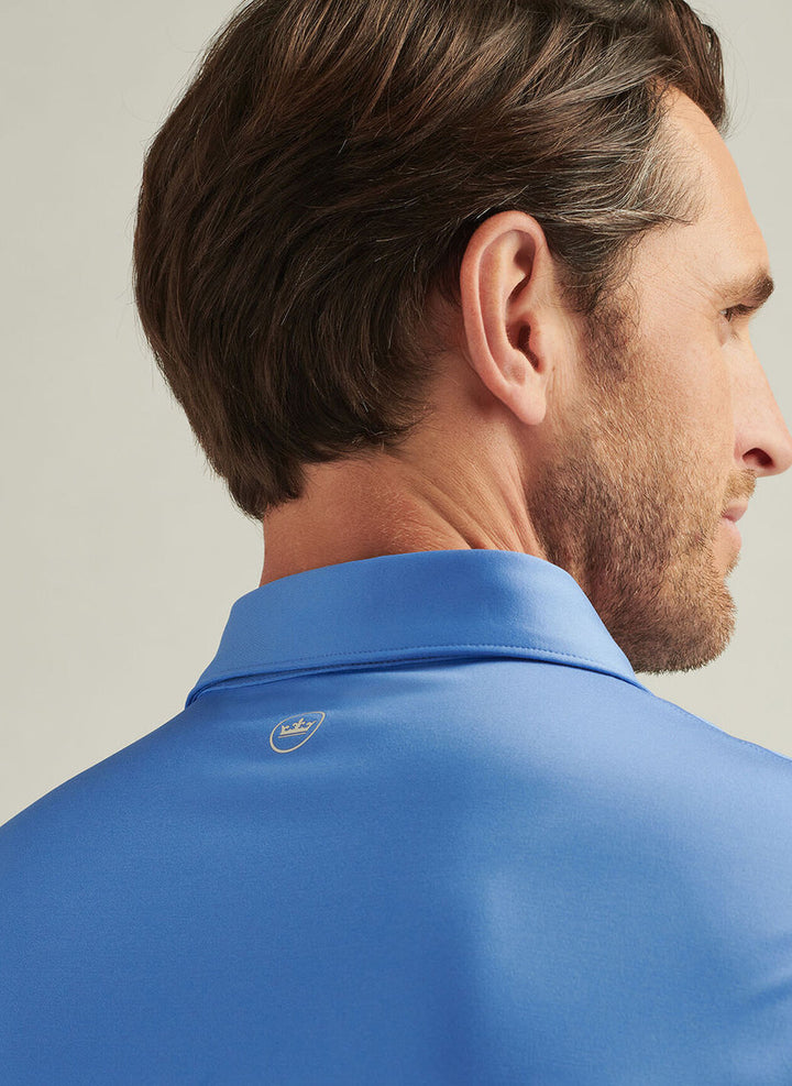 Peter Millar Solid Performance Jersey Polo: Blue Sea