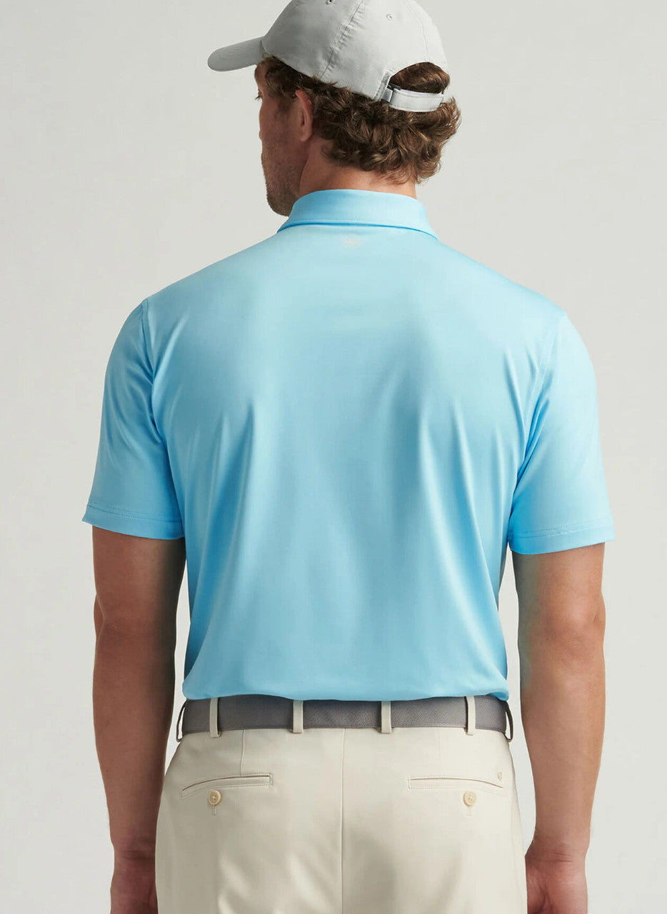 Peter Millar Solid Performance Jersey Polo: Maya Blue