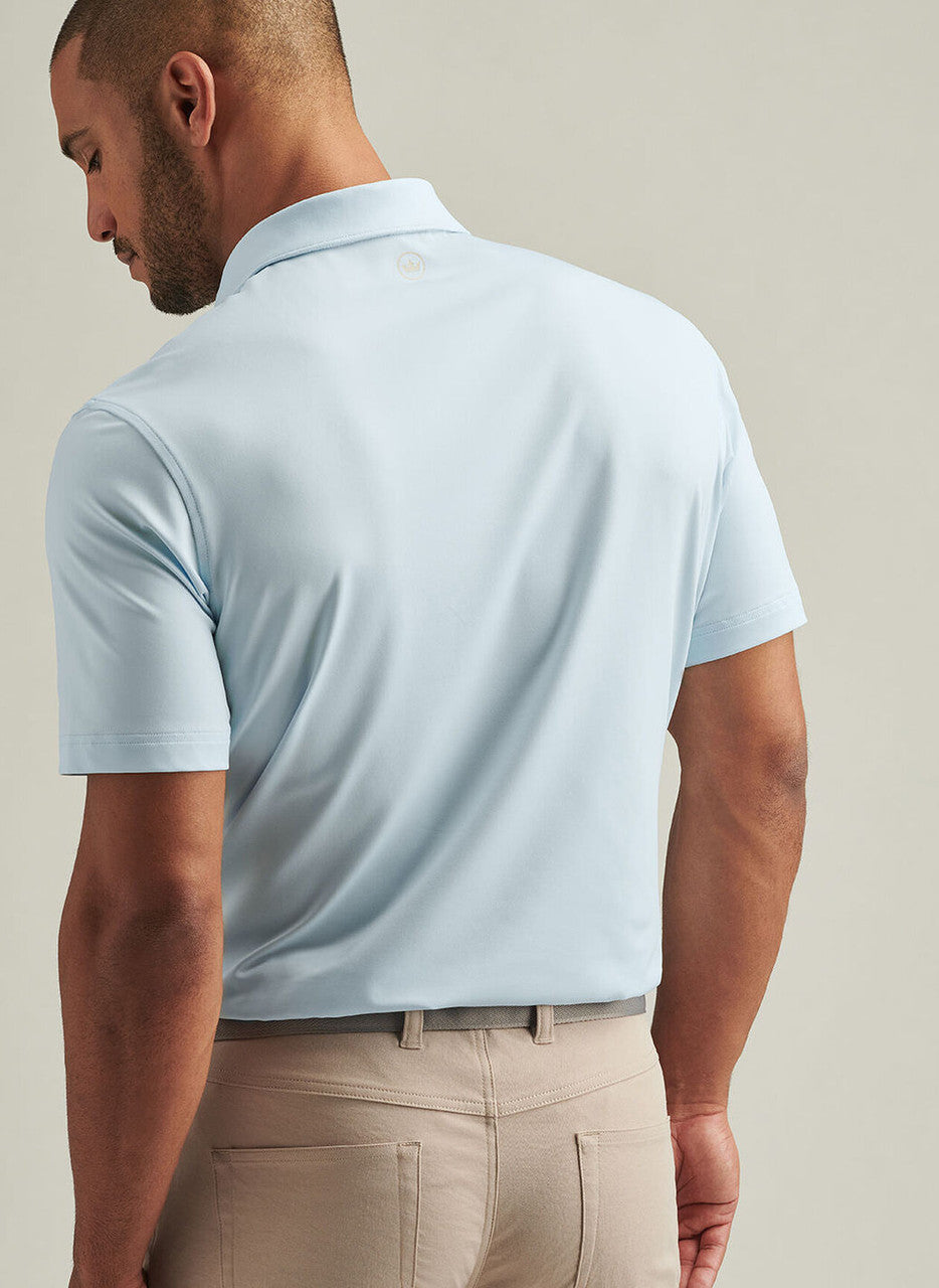 Peter Millar Solid Performance Jersey Polo: Pale Blue