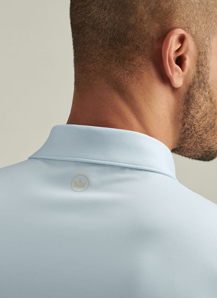 Peter Millar Solid Performance Jersey Polo: Pale Blue