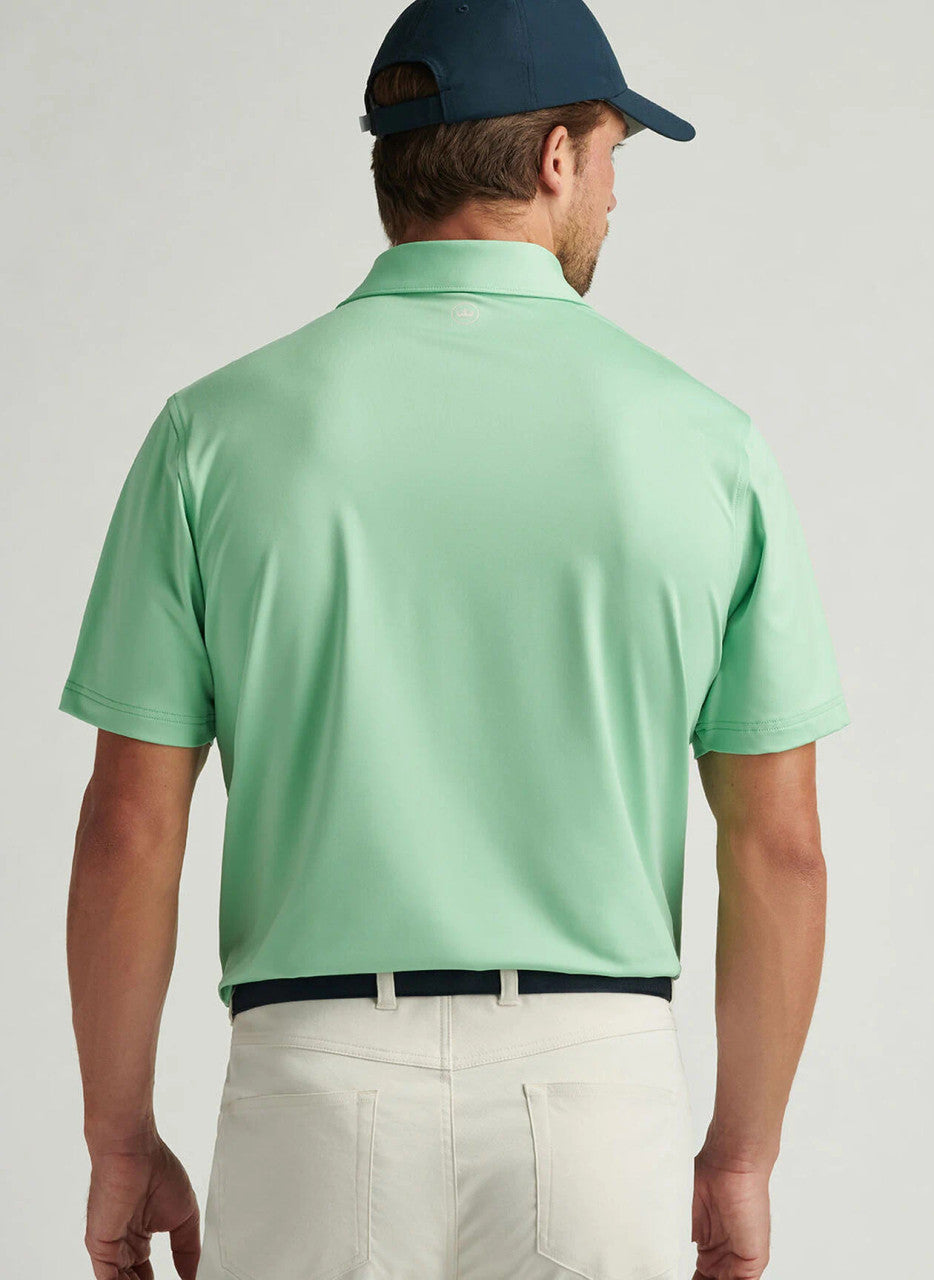 Peter Millar Solid Performance Jersey Polo: Pear Tart