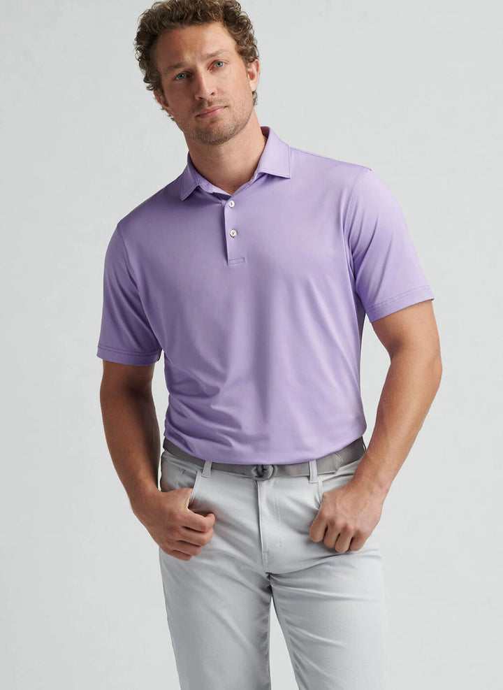 Peter Millar Solid Performance Jersey Polo: Ultra Violet