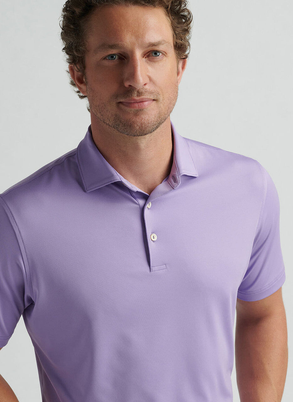 Peter Millar Solid Performance Jersey Polo: Ultra Violet