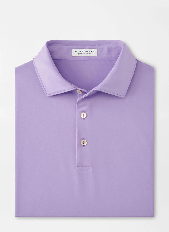 Peter Millar Solid Performance Jersey Polo: Ultra Violet