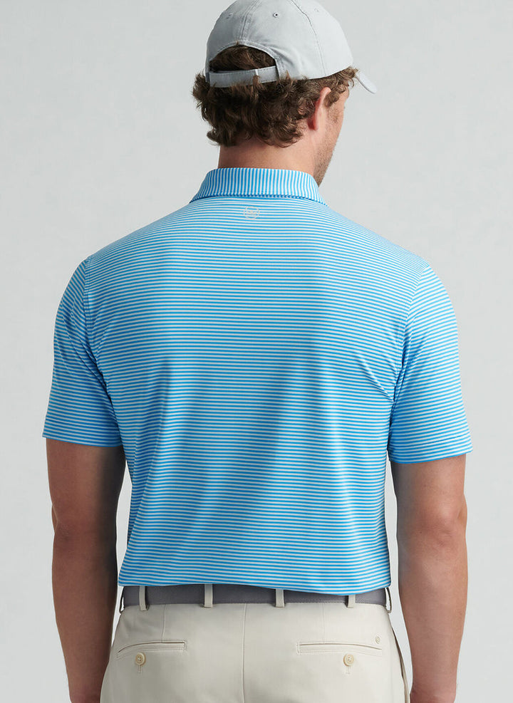 Peter Millar Hales Performance Jersey Polo:  Riverbed