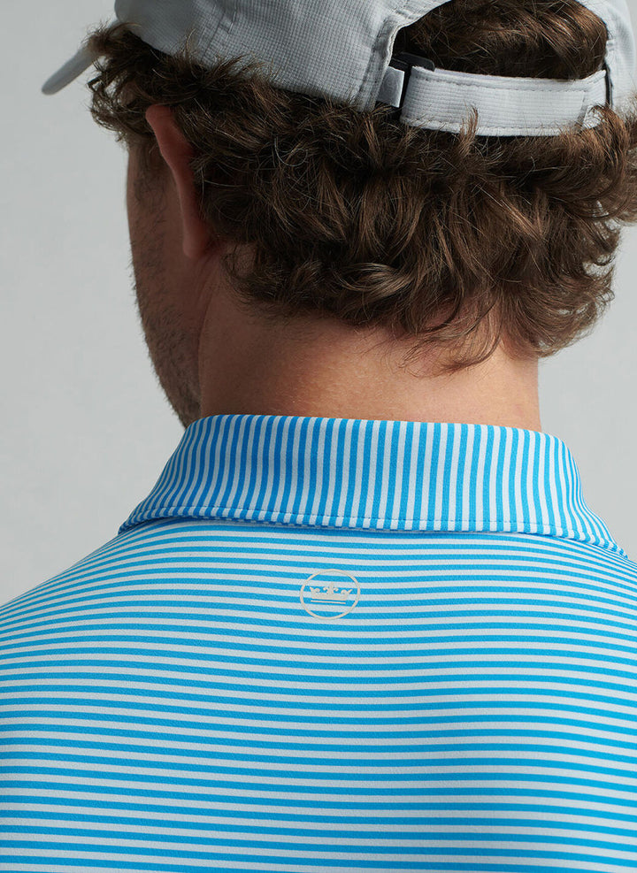 Peter Millar Hales Performance Jersey Polo:  Riverbed