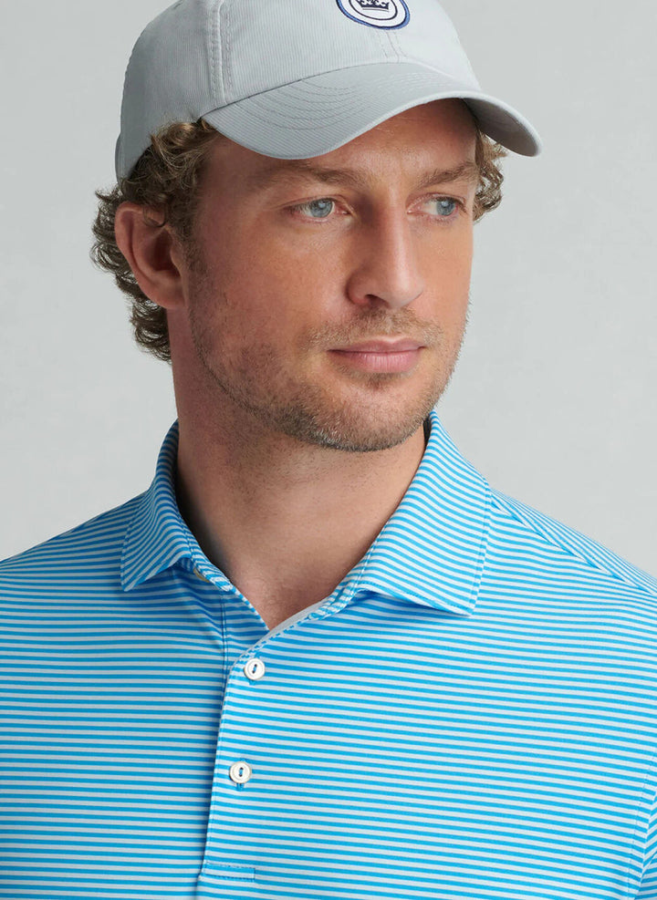 Peter Millar Hales Performance Jersey Polo:  Riverbed