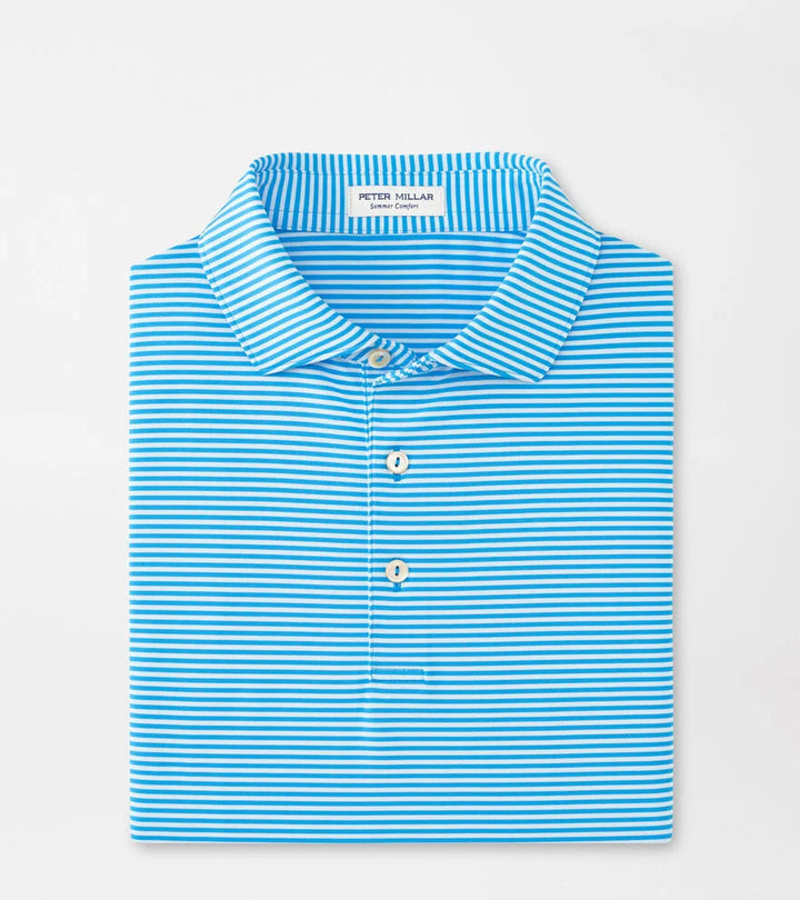 Peter Millar Hales Performance Jersey Polo:  Riverbed