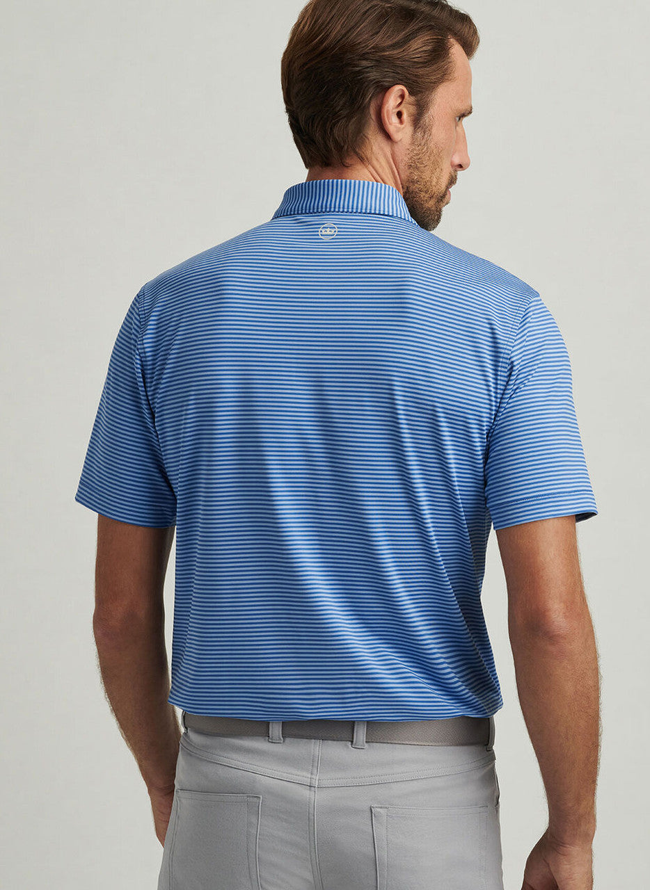 Peter Millar Hales Performance Jersey Polo:  Sailor Blue