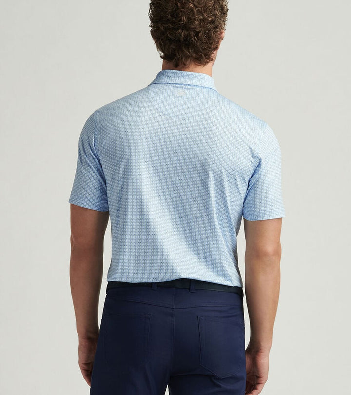 Peter Millar First in Flight Performance Jersey Polo: Pale Blue